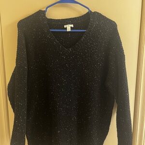 Black V-Neck Sweater